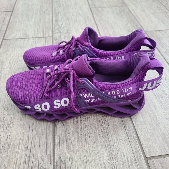 Women's Just So So Purple Athletic Sneakers Size US 9 EU 40 - Picture 6 of 12